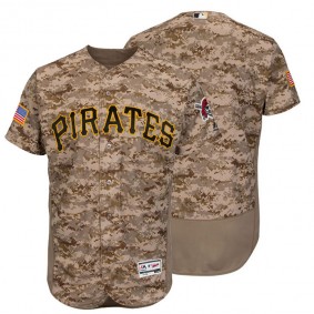 Male Pittsburgh Pirates Camo Flexbase Collection Team Jersey
