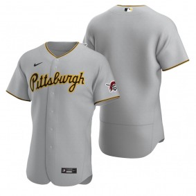Men's Pittsburgh Pirates Nike Gray Authentic 2020 Road Jersey