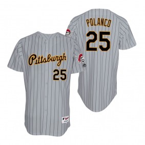 Pirates Gregory Polanco Gray 1997 Turn Back the Clock Throwback Authentic Jersey