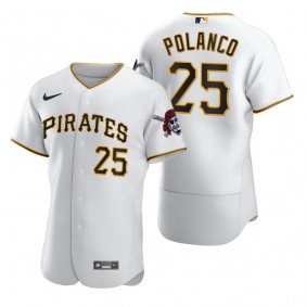 Pittsburgh Pirates Gregory Polanco Nike White 2020 Authentic Jersey