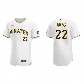 Men's Pittsburgh Pirates Henry Davis White Authentic Home Jersey