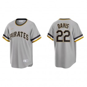 Men's Pittsburgh Pirates Henry Davis Gray Cooperstown Collection Road Jersey