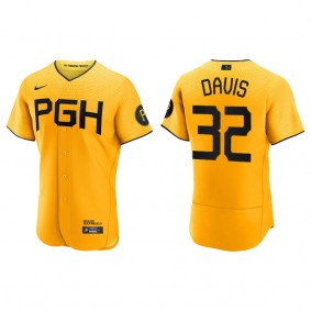 Men's Pittsburgh Pirates Henry Davis Gold City Connect Authentic Jersey