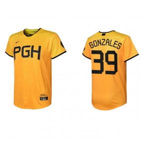 Youth Pittsburgh Pirates Nick Gonzales Gold City Connect Replica Jersey
