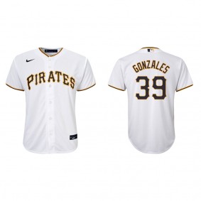 Youth Pittsburgh Pirates Nick Gonzales White Replica Home Jersey