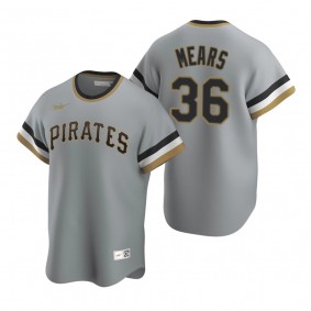 Pittsburgh Pirates Nick Mears Nike Gray Cooperstown Collection Road Jersey