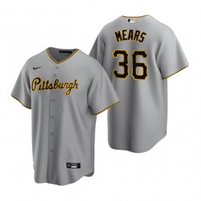 Pittsburgh Pirates Nick Mears Nike Gray Replica Road Jersey