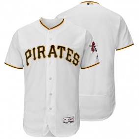 Male Pittsburgh Pirates White Collection Flexbase Team Jersey