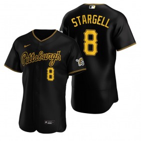 Men's Pittsburgh Pirates Willie Stargell Nike Black Authentic 2020 Alternate Jersey
