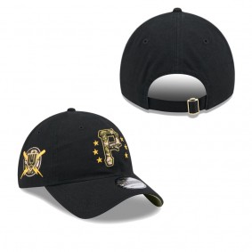 Men's Pittsburgh Pirates Black 2024 Armed Forces Day 9TWENTY Adjustable Hat