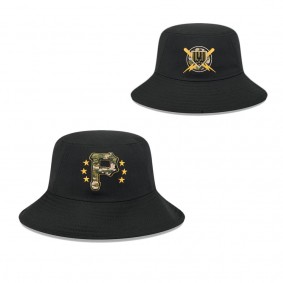 Men's Pittsburgh Pirates Black 2024 Armed Forces Day Bucket Hat