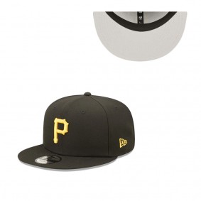 Men's Pittsburgh Pirates Black Primary Logo 9FIFTY Snapback Hat