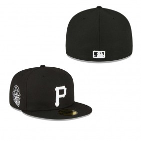 Men's Pittsburgh Pirates Black Sidepatch 59FIFTY Fitted Hat