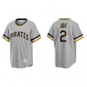 Men's Pittsburgh Pirates Connor Joe Gray Cooperstown Collection Road Jersey
