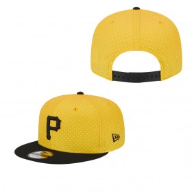 Men's Pittsburgh Pirates Gold Black 2023 City Connect 9FIFTY Snapback Adjustable Hat