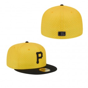 Men's Pittsburgh Pirates Gold Black 2023 City Connect 59FIFTY Fitted Hat