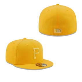 Men's Pittsburgh Pirates Gold Monochrome Camo 59FIFTY Fitted Hat