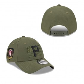 Men's Pittsburgh Pirates Green 2023 Armed Forces Day 9FORTY Adjustable Hat