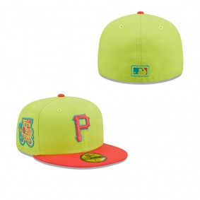 Men's Pittsburgh Pirates Green Red 1979 World Series Cyber Highlighter 59FIFTY Fitted Hat