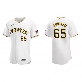 Men's Pittsburgh Pirates Jack Suwinski White Authentic Home Jersey