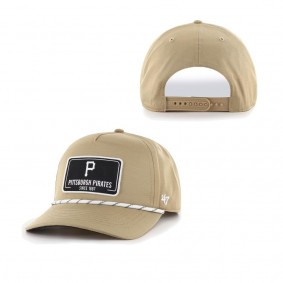 Men's Pittsburgh Pirates Khaki Oxford Tech Hitch Snapback Hat