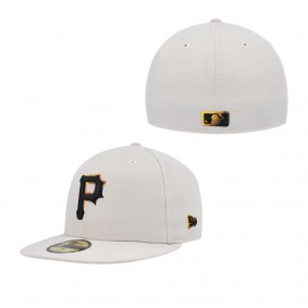 Men's Pittsburgh Pirates Khaki Stone Dim Undervisor 59FIFTY Fitted Hat