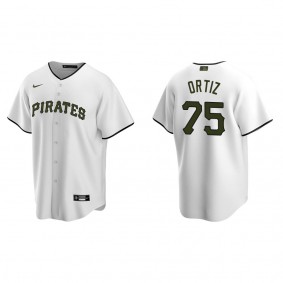 Men's Pittsburgh Pirates Luis Ortiz White Replica Alternate Jersey