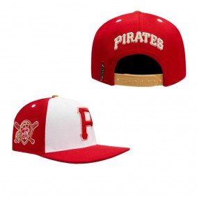 Pittsburgh Pirates Pro Standard Strawberry Ice Cream Drip Snapback Hat White Red