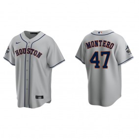 Rafael Montero Houston Astros Gray 2022 World Series Road Replica Jersey