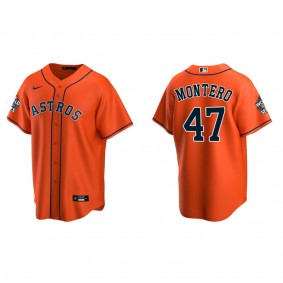 Rafael Montero Houston Astros Orange 2022 World Series Alternate Replica Jersey