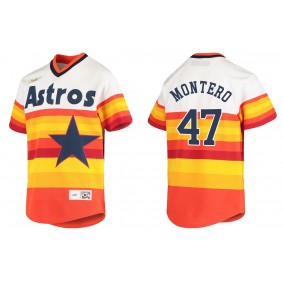 Youth Houston Astros Rafael Montero White Cooperstown Collection Jersey