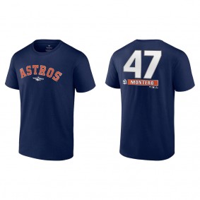 Rafael Montero Houston Astros Navy 2022 World Series T-Shirt