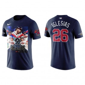 Raisel Iglesias Atlanta Braves Navy 2022 NL East Division Champions T-Shirt