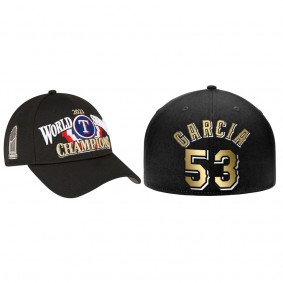 Men's Texas Rangers Adolis Garcia Black 2023 World Series Champions Hat