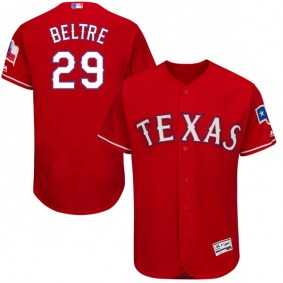 Male Texas Rangers #29 Adrian Beltre Scarlet Flexbase Collection Jersey