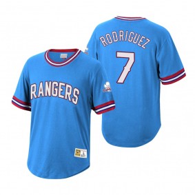 Texas Rangers Ivan Rodriguez Mitchell & Ness Light Blue Cooperstown Collection Wild Pitch Jersey T-Shirt