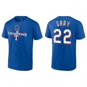 Men's Texas Rangers Jon Gray Royal 2023 World Series Champions T-Shirt
