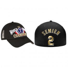 Men's Texas Rangers Marcus Semien Black 2023 World Series Champions Hat