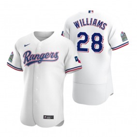 Texas Rangers Mitch Williams Nike White Retired Player Authentic Jersey