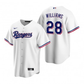 Texas Rangers Mitch Williams Nike White Retired Player Replica Jersey