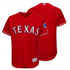 Male Texas Rangers Red Flexbase Collection Team Jersey