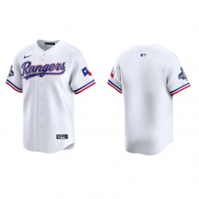 Men's Texas Rangers White 2023 World Series Champions Limited Jersey