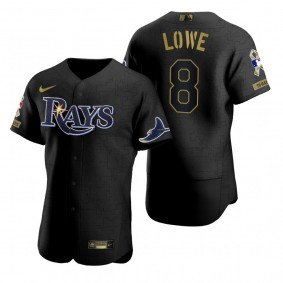 Tampa Bay Rays Brandon Lowe All Black 2021 Salute to Service Jersey