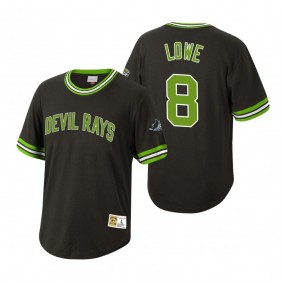 Tampa Bay Rays Brandon Lowe Mitchell & Ness Black Cooperstown Collection Wild Pitch Jersey T-Shirt