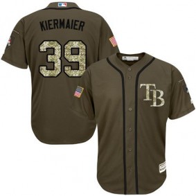 Male Tampa Bay Rays #39 Kevin Kiermaier Olive Camo Stitched Baseball Jersey