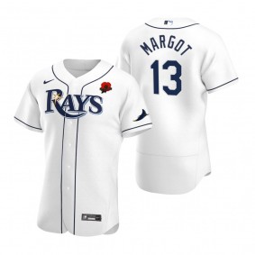 Tampa Bay Rays Manuel Margot White 2021 Memorial Day Authentic Jersey