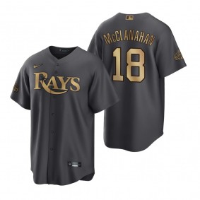 Tampa Bay Rays Shane McClanahan Charcoal 2022 MLB All-Star Game Replica Jersey