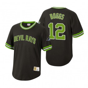Tampa Bay Rays Wade Boggs Mitchell & Ness Black Cooperstown Collection Wild Pitch Jersey T-Shirt