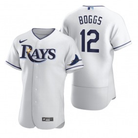 Tampa Bay Rays Wade Boggs Nike White 2020 Authentic Jersey