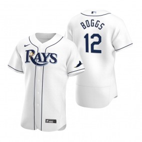 Tampa Bay Rays Wade Boggs White 2020 Home Authentic Player Jersey